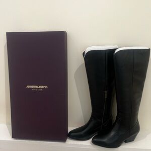Johnston & Murphy Black Leather Boots